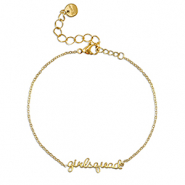 Bracciali in acciaio inossidabile ''girlsquad'' oro