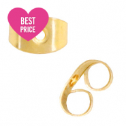 Componenti in acciaio inossidabile farfalline per orecchini oro