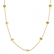 Collane in acciaio inossidabile cuore oro