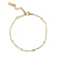 Bracciali in acciaio inossidabile fiore oro