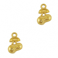 Ciondoli in acciaio inossidabile a forma di ciliegie oro