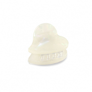 Accessori fermaglio per capelli cuore bianco