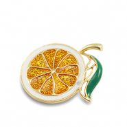Broches arancia arancio-verde-oro