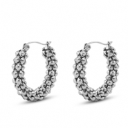 Orecchini in acciaio inossidabile argento