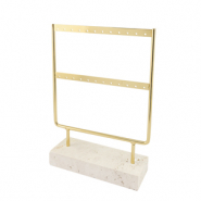 Espositore per bigiotteria per orecchini natural-oro