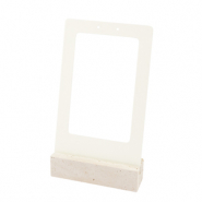 Espositore per bigiotteria per orecchini natural-biancastro