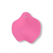 Ciondoli in acrilico foglia rosa magenta