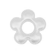 Ciondoli/distanziatore in acciaio inossidabile fiore argento