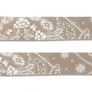 Bandana marrone taupe-bianco
