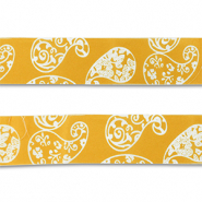 Bandana giallo ocra-bianco