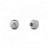 Perline in acciaio inossidabile 6mm argento