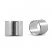 Passanti di metallo DQ tubo argento antico (privo di nichel)