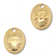 BY31&reg; Ciondolo in acciaio inossidabile numeri angelici 333 / support oro