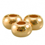 Anelli di metallo DQ perlina 5x3mm oro (privo di nichel)