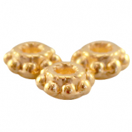 Anellino di metallo DQ 5.5x3mm tubo oro (privo di nichel)