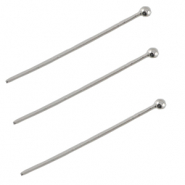 Chiodini a pallina di metallo DQ 25mm argento antico (privo di nichel)