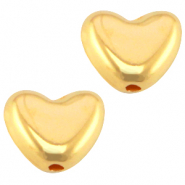 Perline di metallo DQ &Oslash;0,9 mm cuore oro (privo di nichel)