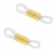 Fermino per occhiali trasparente-gold