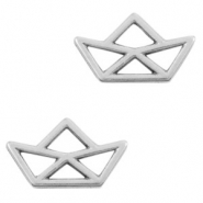 Ciondoli di metallo DQ distanziatore barca argento antico (privo di nichel)