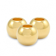 Perline di metallo DQ 6mm oro (privo di nichel)
