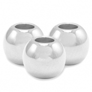 Perline di metallo DQ 8mm argento antica (privo di nichel)