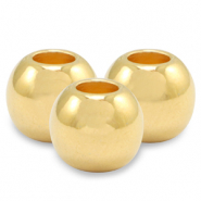 Perline di metallo DQ 3mm oro (privo di nichel)