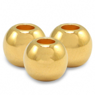 Perline di metallo DQ 4mm oro (privo di nichel)