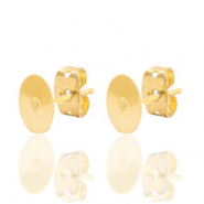 Componenti di metallo DQ orecchini 6mm oro (privo di nichel)
