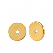 Perline di metallo DQ disco rondella 6mm oro (privo di nichel)
