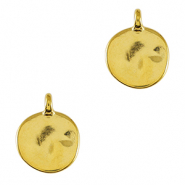 Ciondoli di metallo DQ irregolare 12mm oro (privo di nichel)