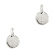 Ciondoli di metallo DQ irregolare argento antico (privo di nichel)