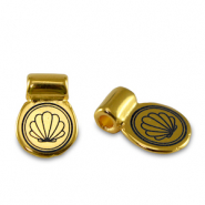 Passanti di metallo DQ conchiglia oro (privo di nichel)