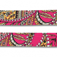 Bandana fiore e bocina rosa magenta