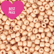 Perline di vetro rocailles 8/0 (3 mm) pesca nudo
