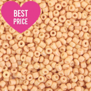 Perline di vetro rocailles 12/0 (2 mm) arancione honeybell