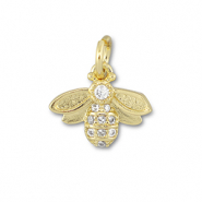 Metallo TQ in ottone ciondolo ape oro