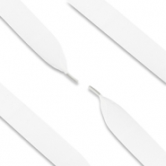 Lacci delle scarpe trendy in organza bianco