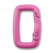 Componenti colorati bris&eacute; portachiavi rettangolo rosa magenta