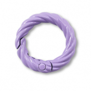 Componenti colorati anello bris&eacute; portachiavi viola