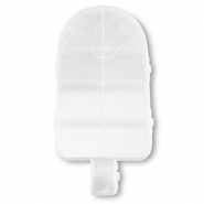 Espositore per bigiotteria contenitore con 9 scomparti ghiacciolo transparente