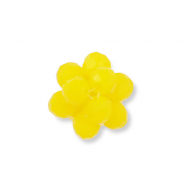 Ciondoli sfaccettati fiore giallo