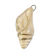 Ciondoli di ceramica greca DQ lumachina beige-marrone