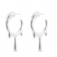 Componenti di metallo DQ orecchini argento antico (privo di nichel)