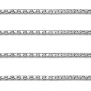 Componenti in acciaio inossidabile catena a rolò a maglia popcorn argento