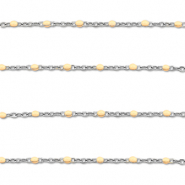 Componenti in acciaio inossidabile 1mm catena argento-pesca nudo