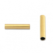 Perline in acciaio inossidabile tubo 8mm oro