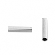 Perline in acciaio inossidabile tubo 8mm argento