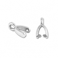 Componenti in acciaio inossidabile gancio per pendente argento