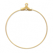 Componenti in acciaio inossidabile orecchini a cerchio oro