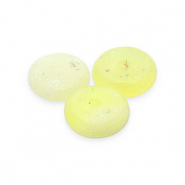Perline in pietra naturale Serpentino rondella giallo